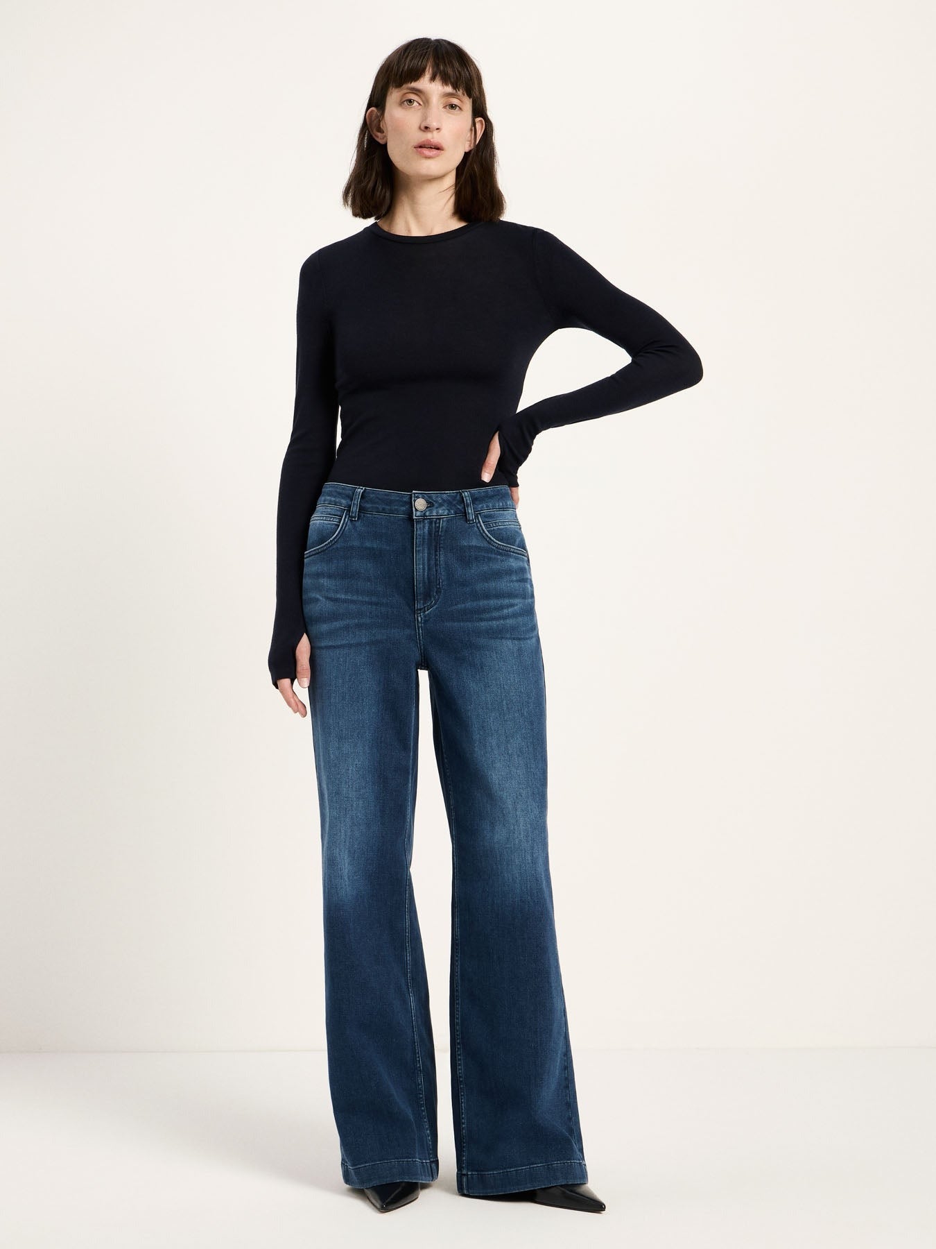 Jeans Salt Night Blue GOTS in Cotone | Lanius