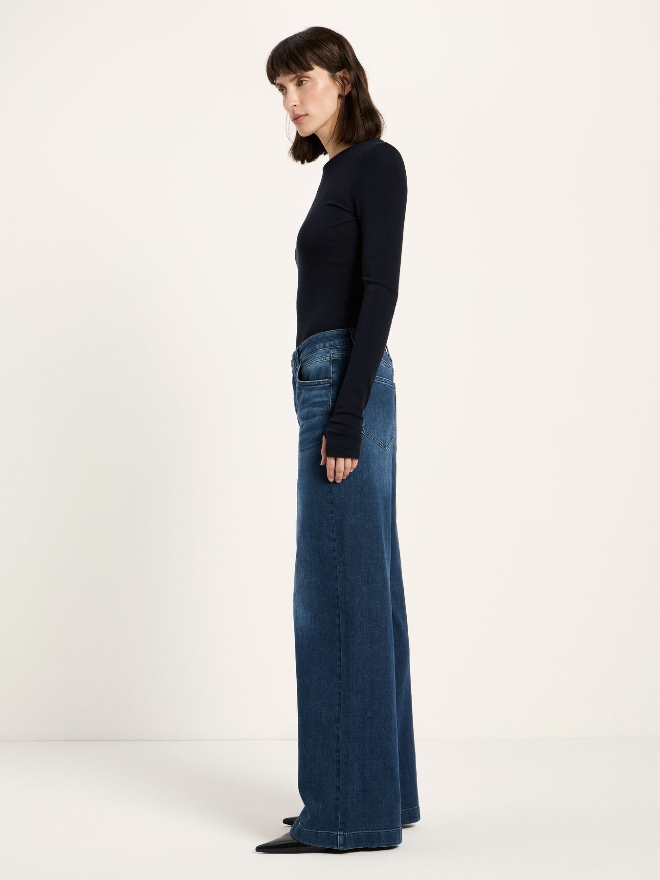 Jeans Salt Night Blue GOTS in Cotone | Lanius