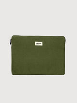 Laptop Case Ava S 13" Olive Cotton Organic | Hindbag