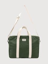Laptop Bag Pierre Olive in Organic Cotton | Hindbag