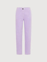 Corduroy trousers Purple Rose in organic cotton | Lanius