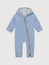 Baby Romper Donnerstein Blue in organic wool | Stapf