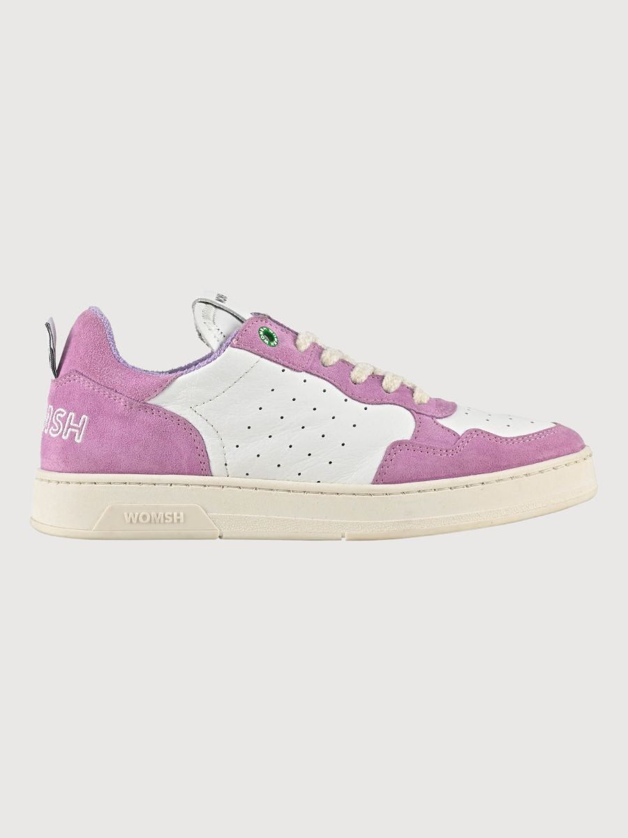 Shoe Hyper White Purple in organic leather | Womsh