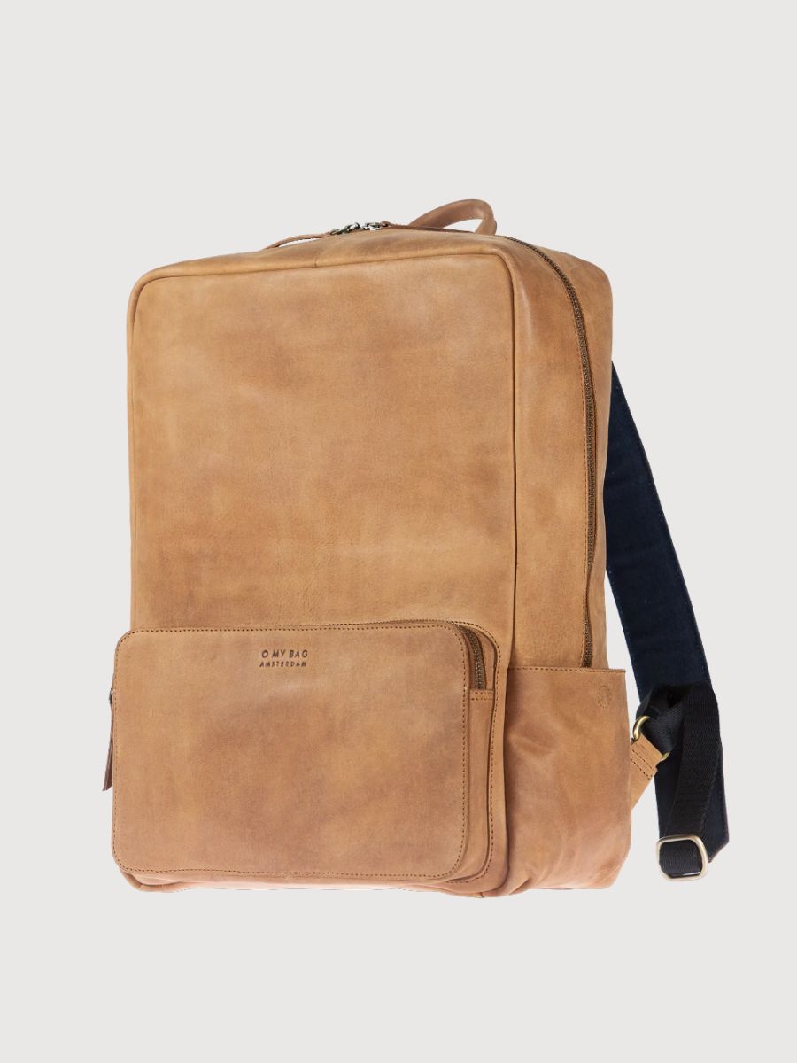 John Maxi Eco Camel Leather Backpack | O my Bag