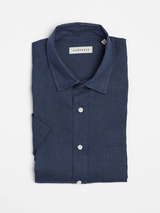 Shirt Linen Short Lido Navy | Carpasus