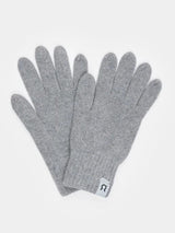 Gloves Grey Pier Paolo in regenerated cashmere | Rifò
