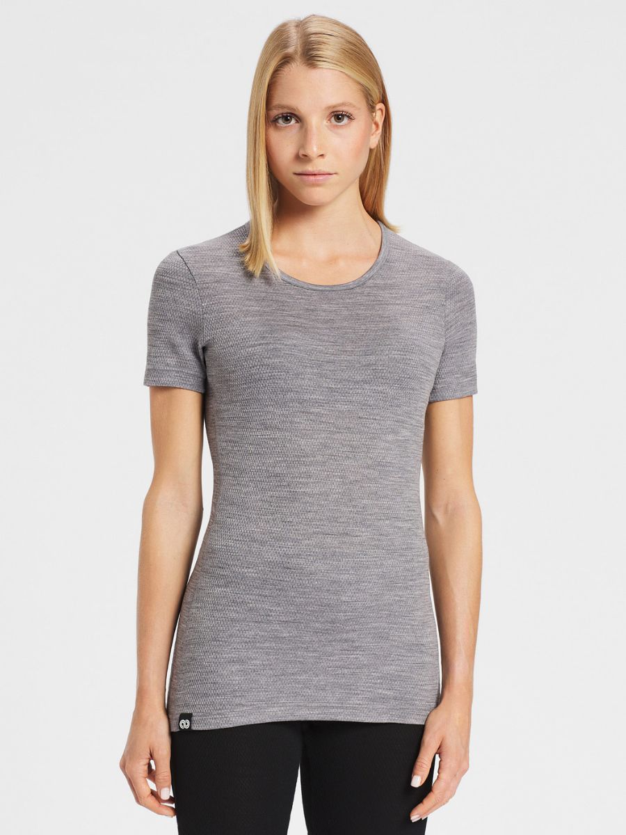 T-Shirt Skin Grey in Merino Wool | Rewoolution
