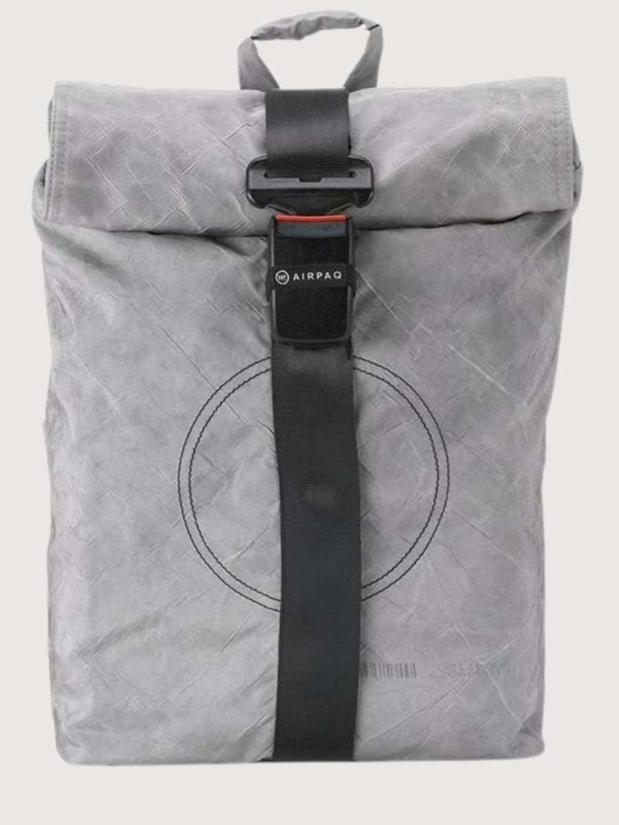 Backpack Airpaq Grey in Recycled Airbags | Airpaq
