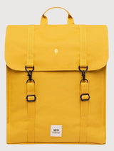Backpack Handy Metal New Mustard  in Recycled Polyester I Lefrik