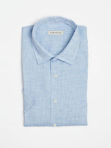 Shirt Linen Short Lido Light Blue | Carpasus