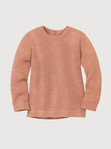 Wabenstrick Rosè Sweater in Virgin Wool | Disana