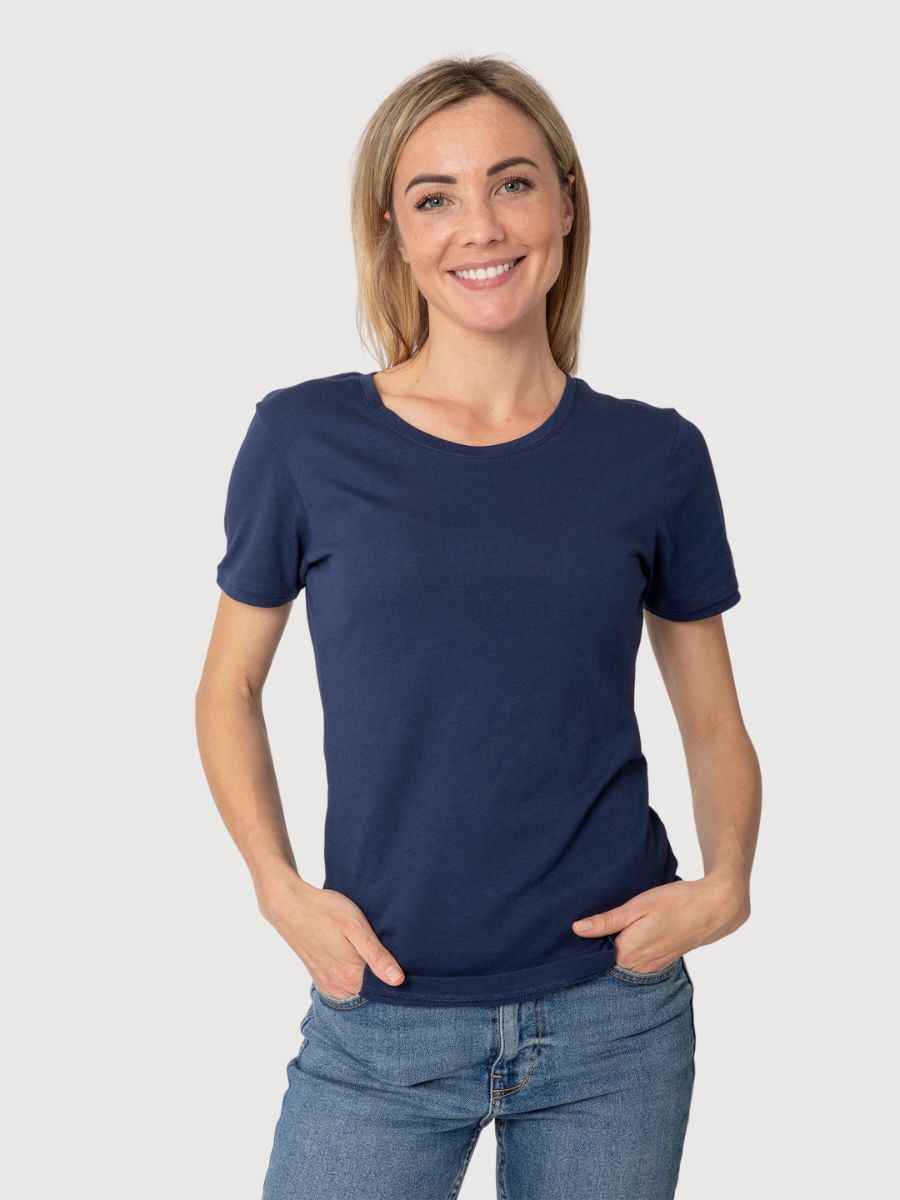 Denise T-shirt Navy | Re-Bello