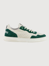 Shoe Hyper White Green in organic leather | Womsh