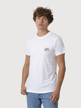 Daniel Tshirt Bike White in organic cotton | Re-bello