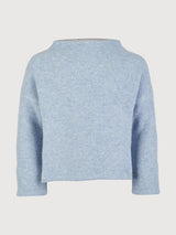Children Sweater Naunspitze Blue in organic wool | Stapf