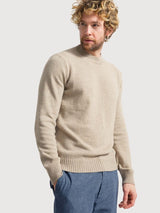 Sweater Ferruccio Beige in regenerated wool | Rifó