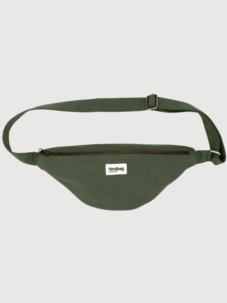Belt bag Sasha Olive in organic cotton | Hindbag