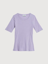 T-shirt Maaia Violaa Purple in organic cotton | Armedangels