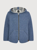 Childer Jacket Mugler Smoky Blue in organic wool | Stapf