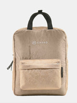 Qube Beige Backpack in Recycled Airbag | Airpaq