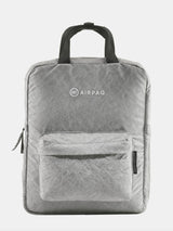 Qube Grey Backpack in Recycled Airbag | Airpaq