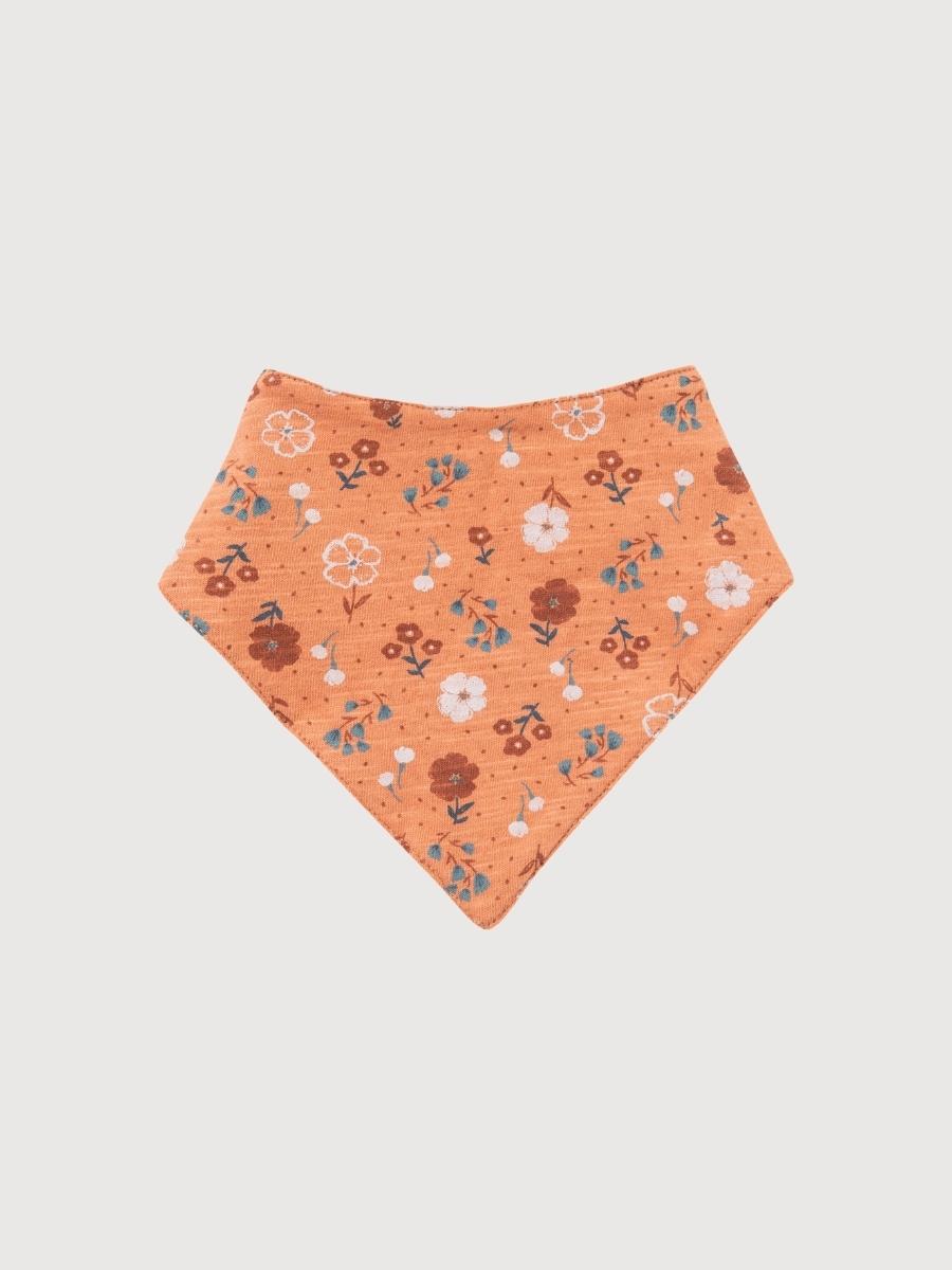 Triangle scarf sienna, AOP floral in organic cotton | People Wear Organic