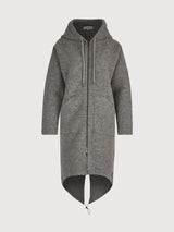 Coat Annalina Grey in organic wool | Stapf