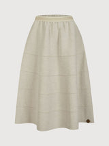 Skirt Fenna Fog in organic wool | Stapf