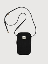 Phone Bag Bill Black Organic Cotton | Hindbag