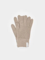 Gloves Anita Sand Beige in Regenerated Cashmere | Rifò