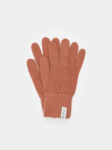 Gloves Anita Pink Pompelmo in Regenerated Cashmere | Rifò