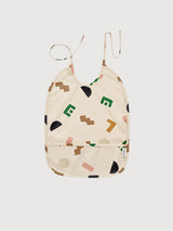 Lai Graphic alphabet Bib in Recycled Polyester | Liewood
