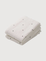 Blanket Lewis Muslin Cloth - 2 Pack Classic Dot Creme de la Creme | Liewood