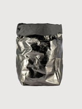 Paper Bag Xlarge Metallo Dark Grey/Peltro | Uashmama